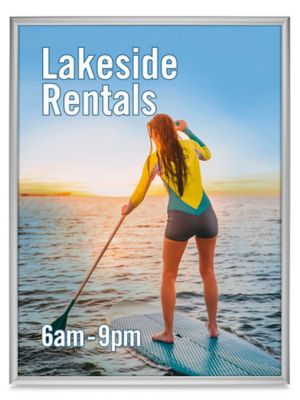 Snap Edge Frame Sign - 30 x 40", Silver S-22815SIL