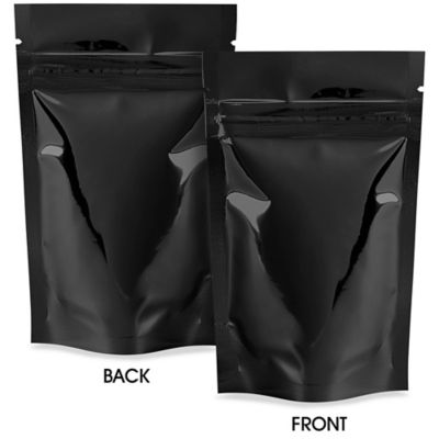  Glossy Stand-Up Barrier Pouches - 3 1/8 x 5 1/8 x 2"