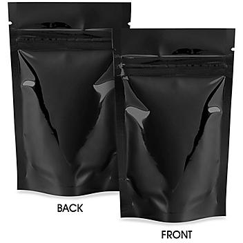 Glossy Stand-Up Barrier Pouches - 3 1/8 x 5 1/8 x 2"