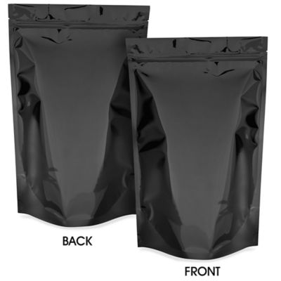  Glossy Stand-Up Barrier Pouches - 9 x 13 1/2 x 4 3/4"