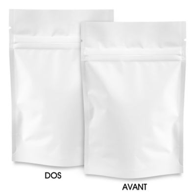Matte Stand-Up Barrier Pouches - 4 x 6 x 2", White S-22820W