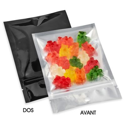 Flat Barrier Pouches - 4 x 6", Black Back S-22838BLB