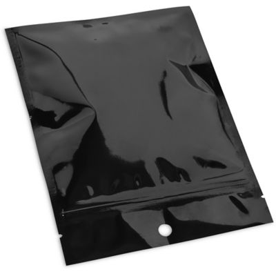 Flat Barrier Pouches - 5 x 7", Black S-22839BL