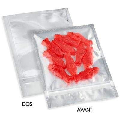 Flat Barrier Pouches - 5 x 7", Silver Back S-22839SILB