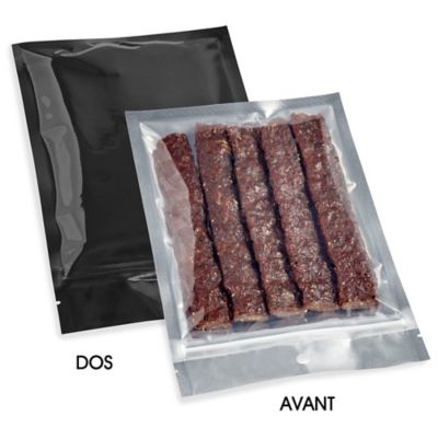 Flat Barrier Pouches - 6 x 9", Black Back S-22840BLB