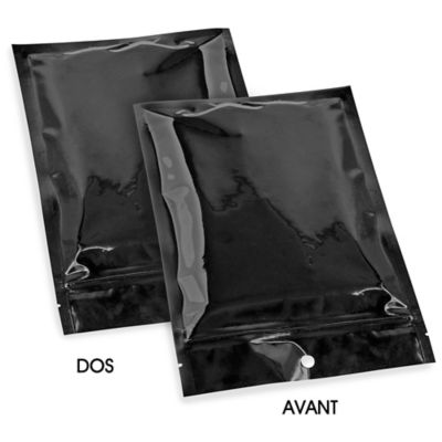 Flat Barrier Pouches - 6 x 9", Black S-22840BL