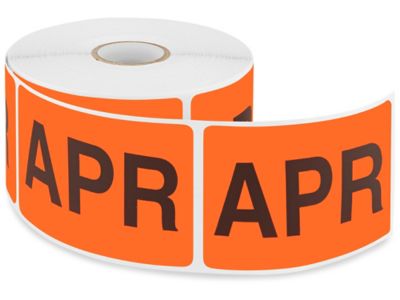 Months of the Year Labels - "APR", 2 x 3" S-2287