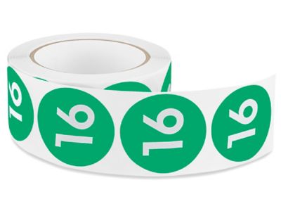 2" Circle Labels - "16" S-22881