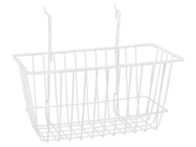 Wire Baskets - 12 x 6 x 6", White S-22887W