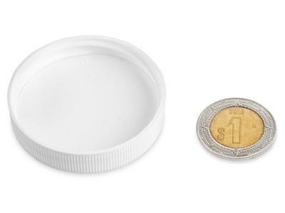 Paquete por Volumen de Tapas de Polipropileno Acanaladas - 45/400, White S-22902B