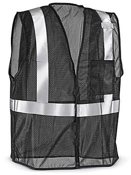 Black Hi-Vis Safety Vest - L/XL S-22907-L