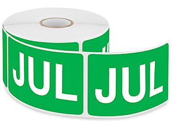 Months of the Year Labels - "JUL", 2 x 3" S-2290