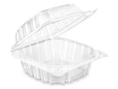 Clear Hinged Take-Out Containers - 33 oz, 3 Compartment S-25052 - Uline