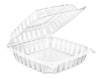 Clear Hinged Take-Out Containers - 55 oz S-22914