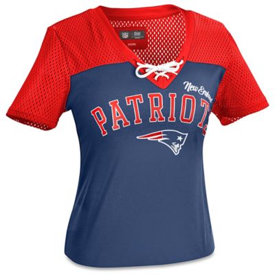 New Era Women's New England Patriots Burnout Blue T-Shirt