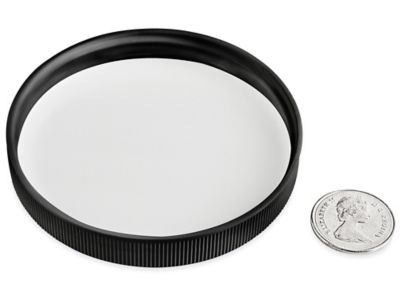 Ribbed Polypropylene Caps Bulk Pack - 83/400, Black S-22917B