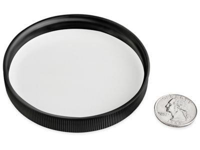 Ribbed Polypropylene Caps Bulk Pack - 83/400, Black S-22917B