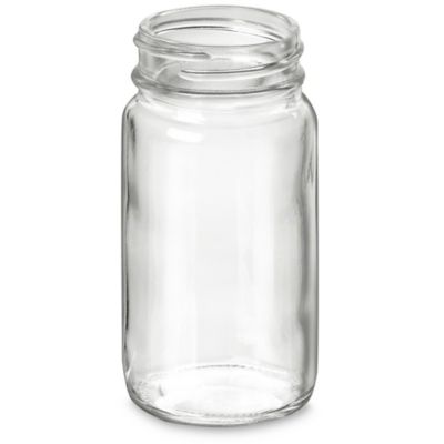 1/2 Cup Clear Glass Spice Jar