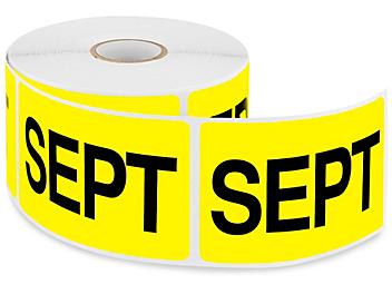 Months of the Year Labels - "SEPT", 2 x 3" S-2292