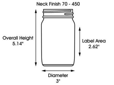 Standard Glass Canning Jars - 16 oz S-22932 - Uline