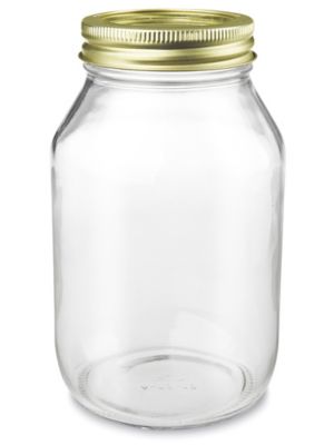 Glass Juice Bottles, Square Glass Jars in Stock - ULINE