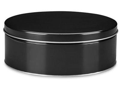 Decorative Tins 10 x 3 1/2", Black S22941BL Uline