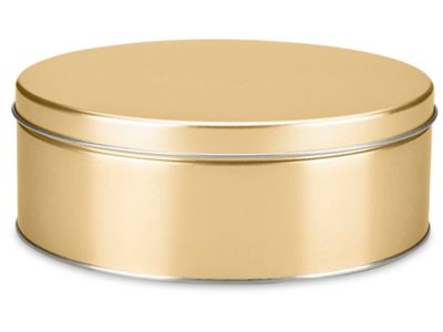 Decorative Tins, Gold Tin Containers in Stock - ULINE