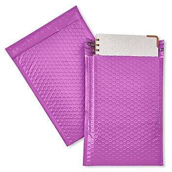 Uline Economy Colored Poly Bubble Mailers #1 - 7 1/4 x 12", Purple S-22943PUR