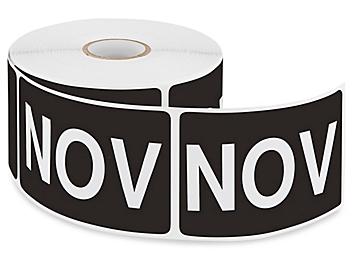 Months of the Year Labels - "NOV", 2 x 3" S-2294