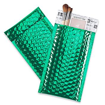 Glamour Bubble Mailers - 5 x 8 1/4", Green S-22954G