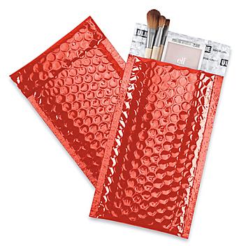 Glamour Bubble Mailers - 5 x 8 1/4", Red S-22954R
