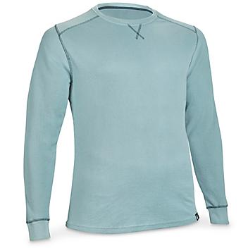 Long Sleeve Thermal Crew - Blue, Large S-22958BLU-L