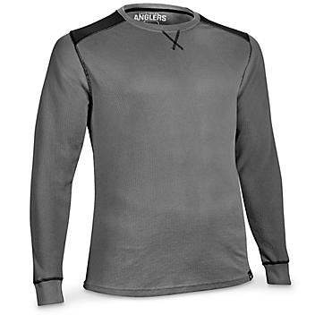 Long Sleeve Thermal Crew - Gray, Large S-22958GR-L