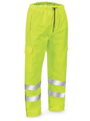 Class 3 Hi-Vis Lightweight Rain Pants - Lime, XL S-22971G-X