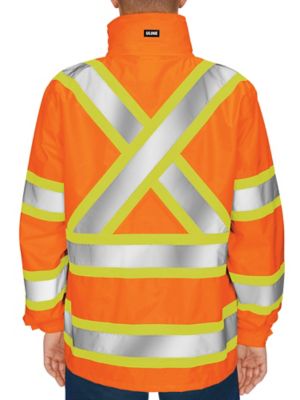 Hi vis rain jacket orange hotsell