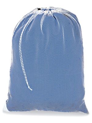 Mesh Laundry Bag Zip Closure White 30cm x 40cm