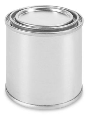 1/2 Pint Metal Paint Can with Lid, Unlined