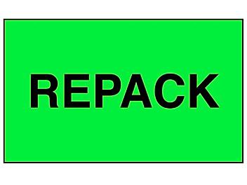 "Repack" Label - 3 x 5" S-2299