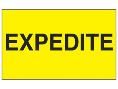 "Expedite" Label - 3 x 5" S-2300