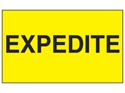 "Expedite" Label - 3 x 5"