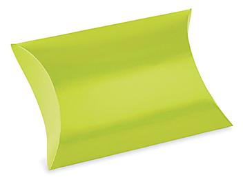 Pillow Boxes - 4 1/2 x 4 1/2 x 1 1/2", Lime S-23001LIME