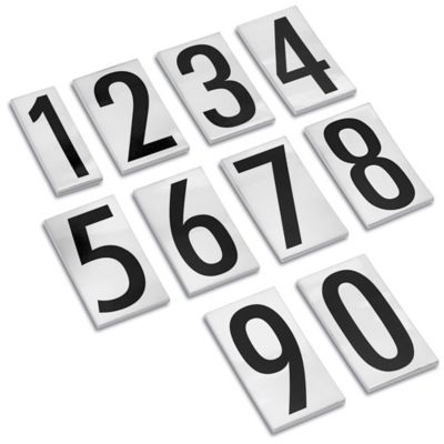 Standard Outdoor Vinyl Labels - 3 1/2" Numbers S-23002