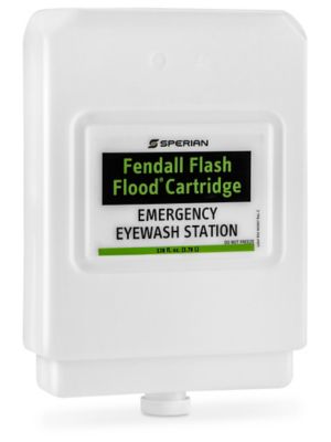 Saline Refill Cartridge for Honeywell Fendall Flash Flood&reg; Eyewash Station - 1 Gallon S-23004