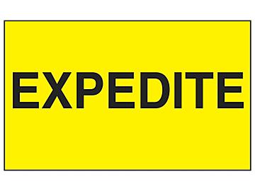 "Expedite" Label - 3 x 5"