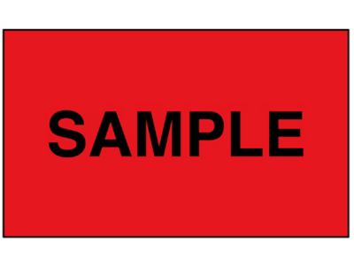 Étiquette adhésive – « Sample », 3 x 5 po