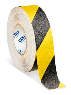 Uline Heavy Duty Anti-Slip Tape - 2" x 60', Yellow/Black S-23013