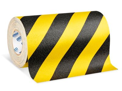 Uline Heavy Duty Anti-Slip Tape - 12" x 60', Yellow/Black S-23014