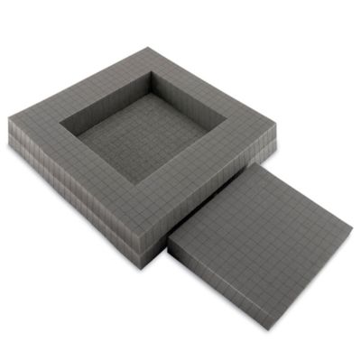 Pick and Pack Foam Sheets - 24 x 24 x 4, Charcoal - ULINE - Qty of 3 - S-23020