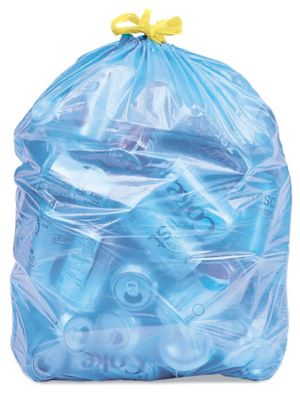 13 Gallon Clear Trash Bags Recycling Can Liners Tall Kitchen