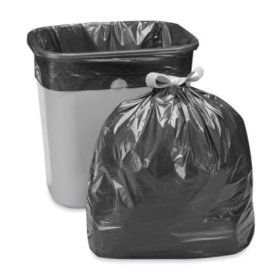  Drawstring Trash Liners - .7 Mil, 8 Gallon